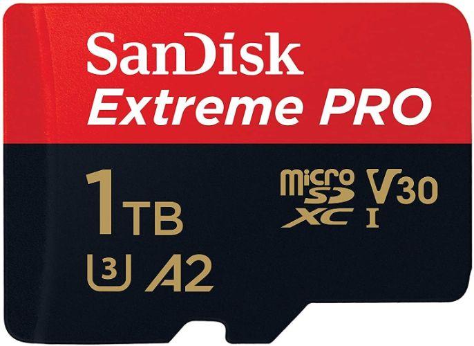 SanDisk Extreme PRO microSD UHS-I Card (Up to 170 MB/s) - 64GB - Black