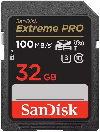SanDisk  Extreme PRO SDHC/SDXC UHS-I Memory Card (Up to 100MB/s) - 32GB - Black - Brand New