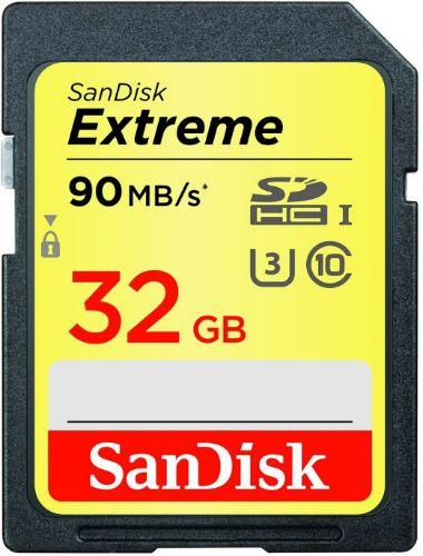 SanDisk Extreme SDHC/SDXC UHS-I Memory Card (Up to 150MB/s) - 16GB - Black