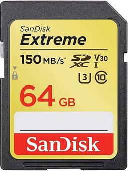 SanDisk Extreme SDHC/SDXC UHS-I Memory Card (Up to 150MB/s) - 16GB - Black