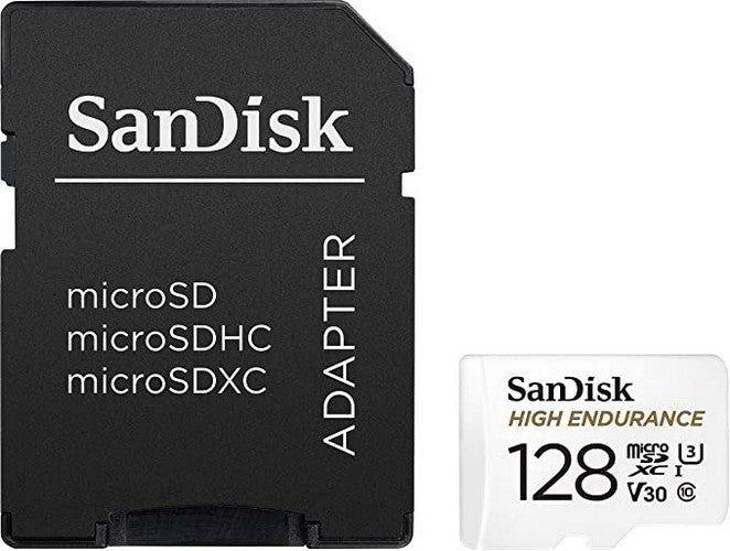 SanDisk High Endurance microSDHC/SDXC Card with Adapter - 32GB - White