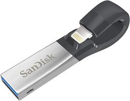 SanDisk iXpand Apple iPhone and iPad Flash Drive - 128GB - Grey