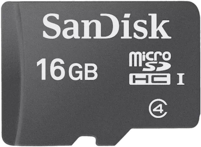 SanDisk MicroSDHC Class 4 Memory Card - 16GB - Black