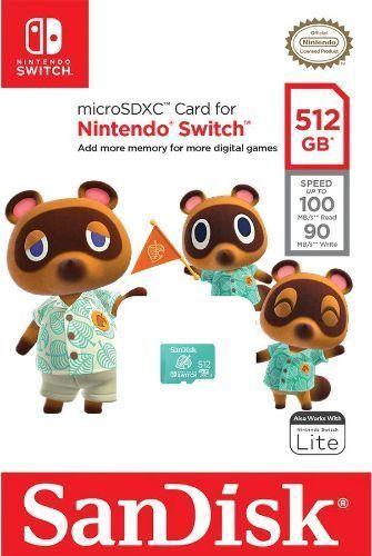 SanDisk microSDXC Card for Nintendo Switch - Green (512GB)