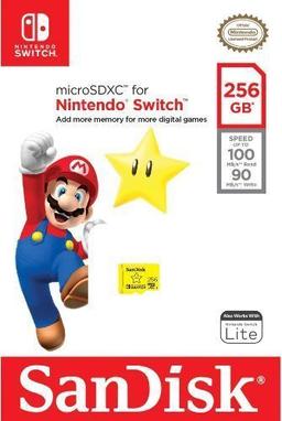 SanDisk microSDXC Card for Nintendo Switch - Yellow (256GB)
