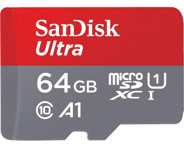 SanDisk  Ultra 64GB MicroSDXC Card - Black - Brand New