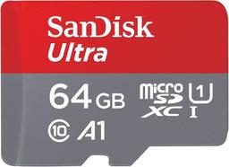 SanDisk Ultra microSD Card (Up to 150MB/s) - 64GB - Red