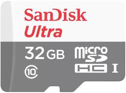 SanDisk Ultra microSDHC/SDXC UHS-I Card (Up to 80MB/s) - 32GB - White