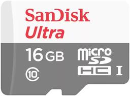SanDisk Ultra microSDHC/SDXC UHS-I Card (Up to 100MB/s) - 16GB - White