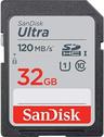 Sandisk Ultra SDHC C10 UHS-I Memory Card (120MB/s) - 32GB - Black