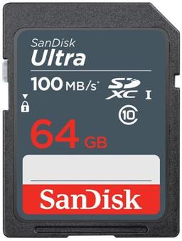 SanDisk Ultra SDHC/SDXC Card (100MB/s) - 32GB - Black
