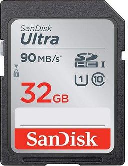 SanDisk Ultra SDHC/SDXC UHS-I Memory Card (Up to 90MB/s) - 32GB - Black