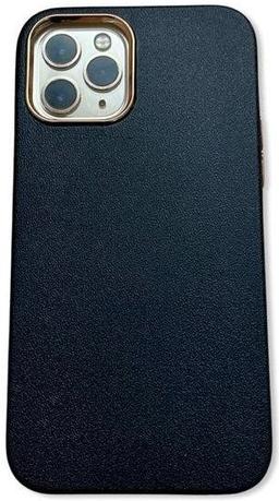 Shockproof Camera Lens Plated Phone Case for iPhone 11 Pro - Black