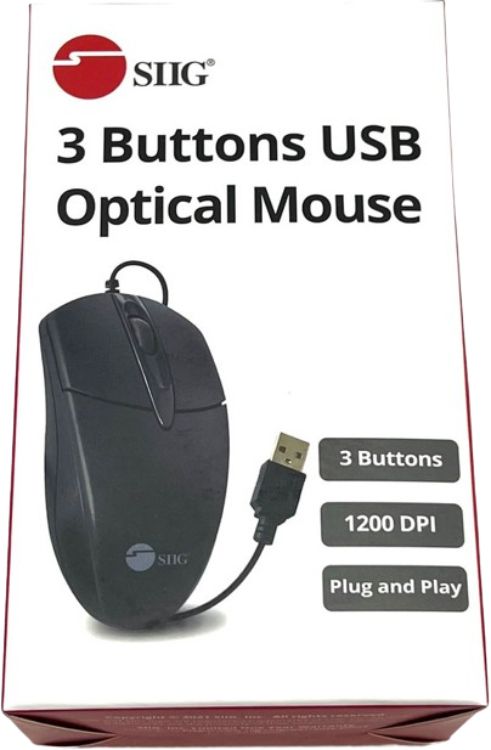 SIIG 3 Buttons USB Optical Mouse