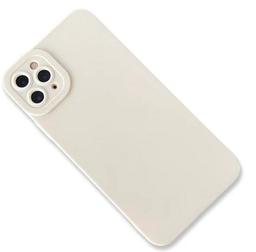Silicon Back Cover Case for iPhone 11 Pro Max - White