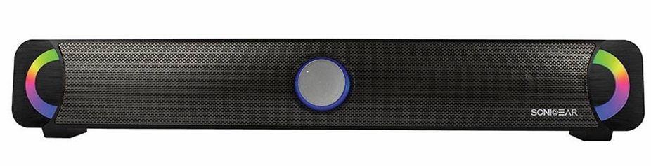 SonicGear  BT300 with 7 Colours LED For TV Pro Speaker - Black - Brand New