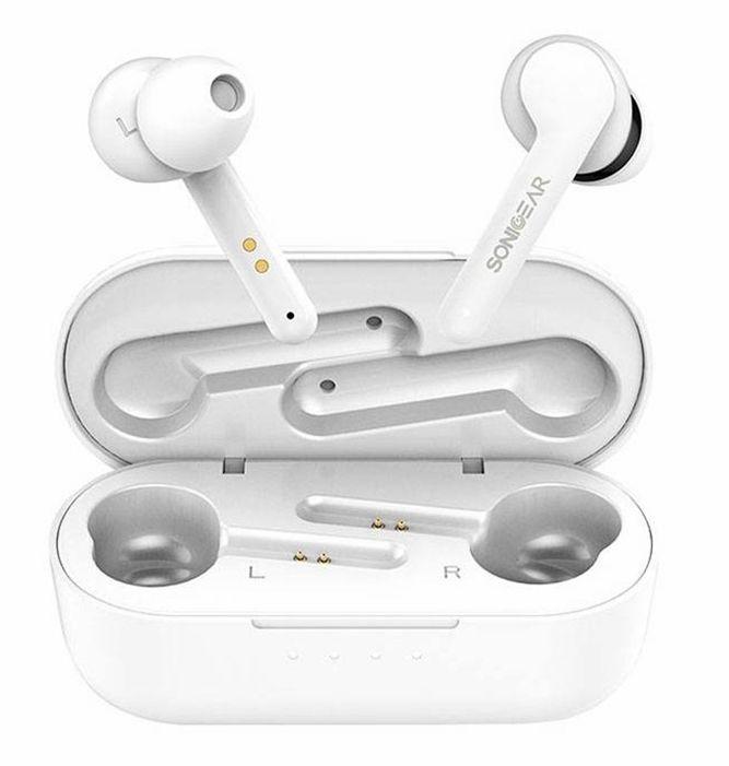 Sonicgear  TWS 5 Pro Wireless Stereo Earbuds IPX5  - White - Brand New