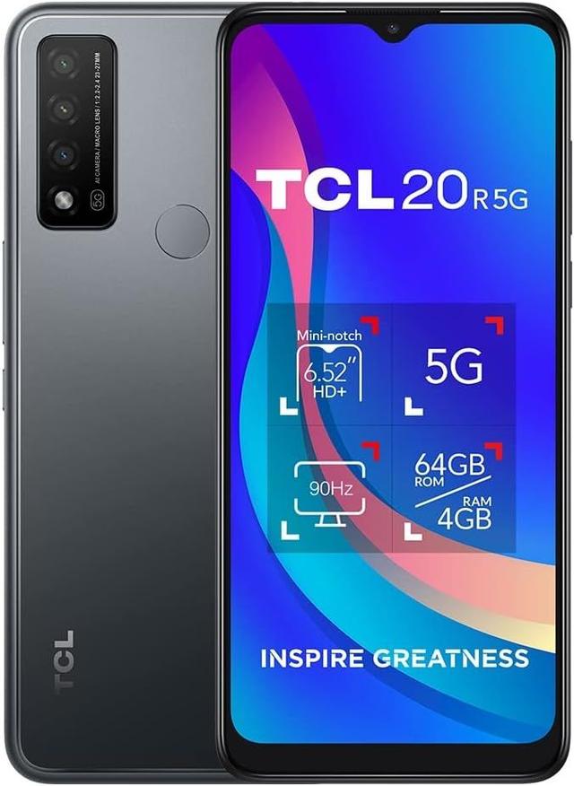 TCL 20 R (5G) 64GB in Granite Grey in Pristine condition