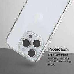TechUp Gemshell Clear Phone Case for iPhone 15 Pro - Clear