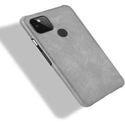 TechUp Hard Leather Case for Google Pixel 5 - Grey