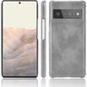 TechUp Hard Leather Case for Google Pixel 6 - Grey