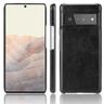 TechUp Hard Leather Case for Google Pixel 6A - Black