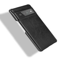 TechUp Hard Leather Case for Google Pixel 6A - Black