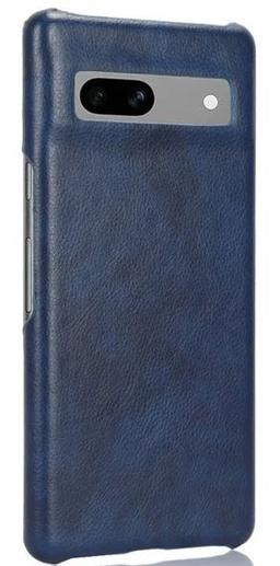 TechUp Hard Leather Case for Google Pixel 6A - Blue