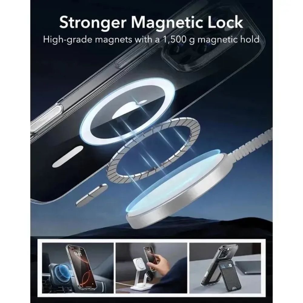 TechUp MagSafe Clear Phone Case for iPhone 16 - Clear - Brand New