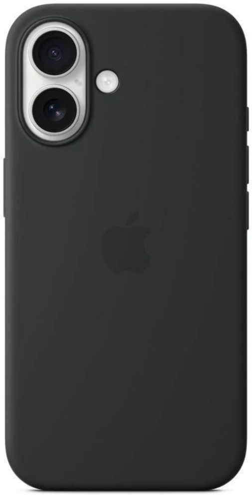 TechUp Silicone Cushion Phone Case for iPhone 16 - Black - Brand New