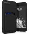 TechUp Silicone TPU Card Slot Case for iPhone 6P / 7P/ 8P - Black