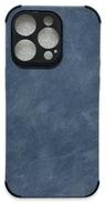 TechUp Soft TPU Suede Phone Case for iPhone 14 Pro - Blue