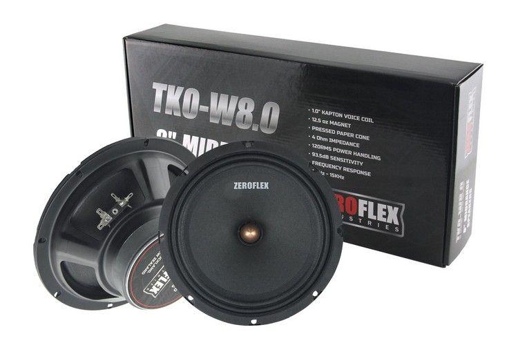 Zeroflex  TKO-W8.0 8'' Car Midbass Drivers 120rms (pair) - Default - Brand New