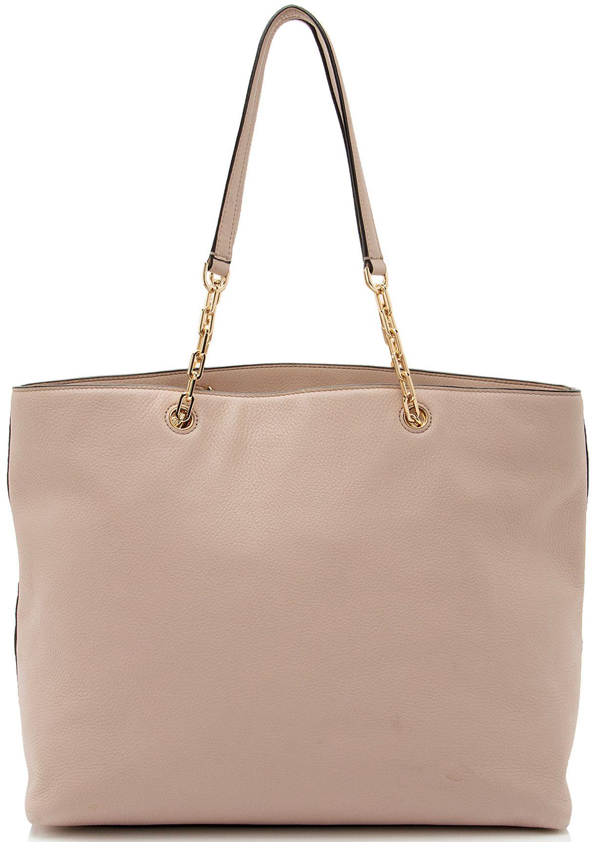 Tory Burch Pebbled Leather Chain Tote