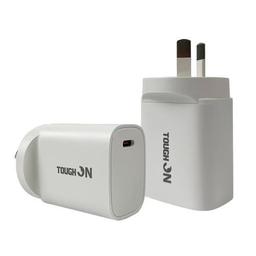 Tough On 20W Wall Charger USB C Fast Charge PD 3.0 - White