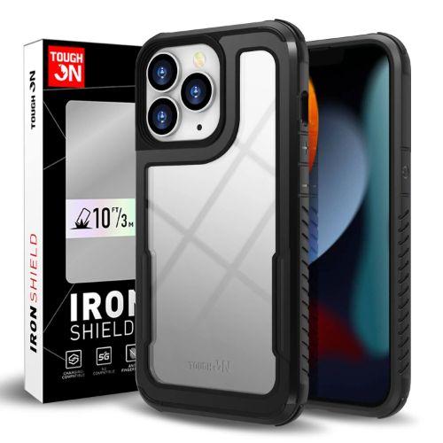 Tough On  Iron Shield Phone Case for iPhone 13 Pro Max - Black - Brand New