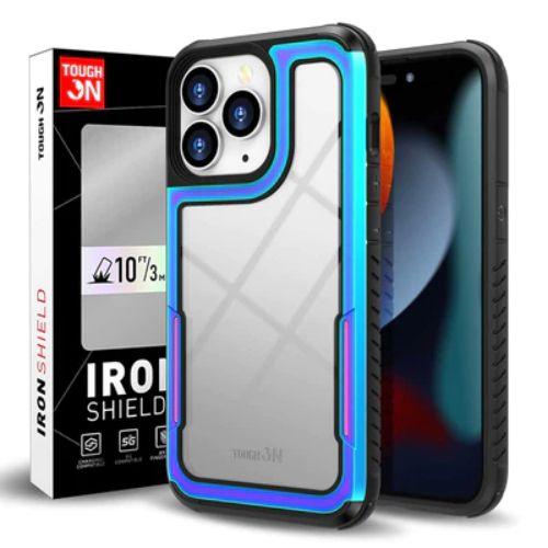 Tough On Iron Shield Phone Case for iPhone 14 Pro Max - Iridescent