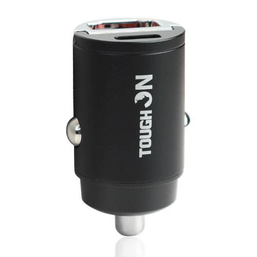 Tough On  Power 30W Dual Port Car Charger with PD 3.0 - Black - Brand New
