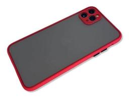 Translucent Frosted Phone Case for iPhone 11 Pro Max - Red