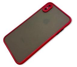 Translucent Frosted Phone Case for iPhone XS Max - Red