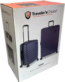Traveler's Choice Iona Hardside Luggage Set (2 Piece)