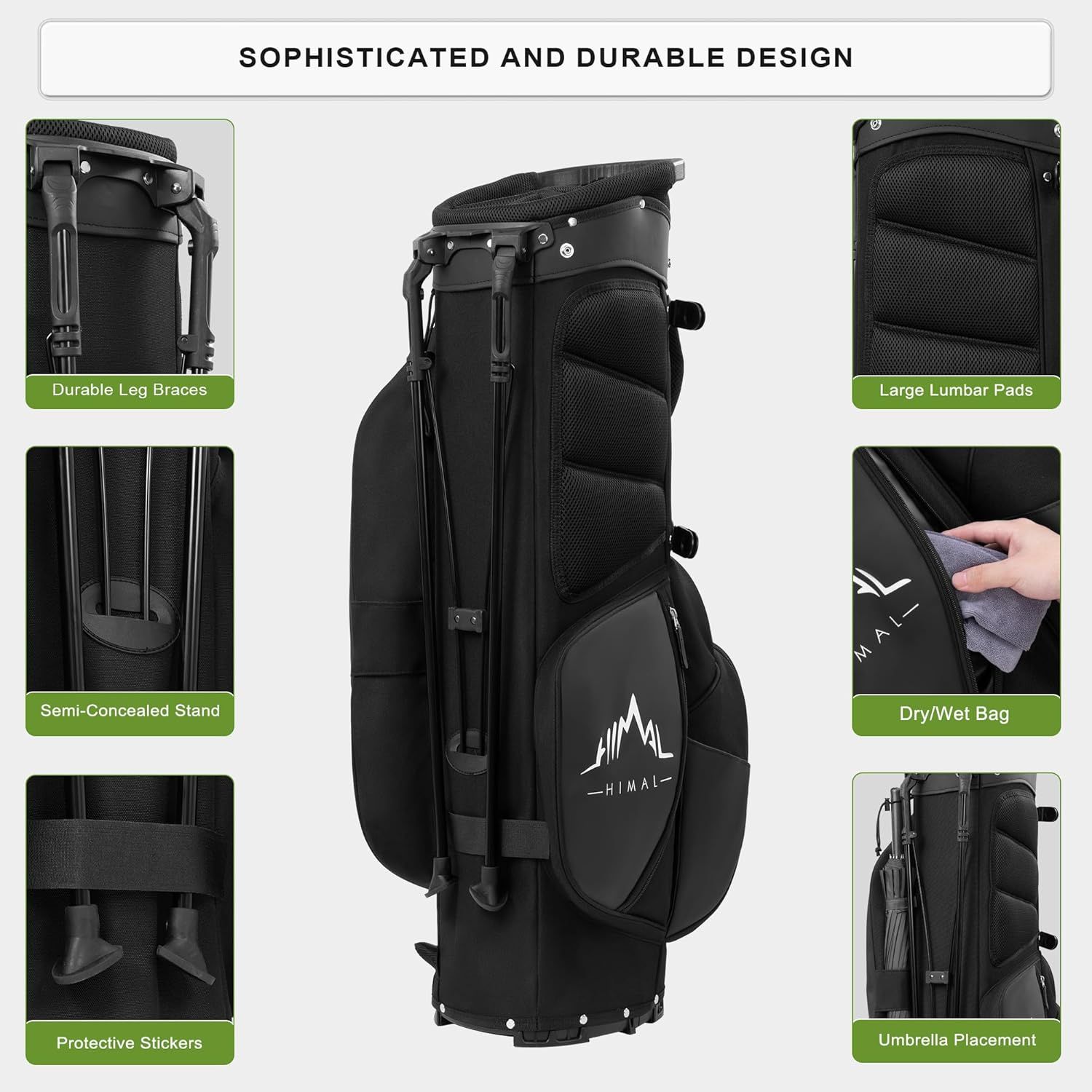 UniHimal 5-Way Golf Stand Bag