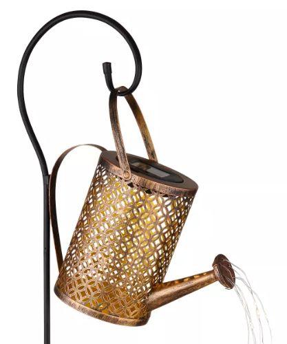 Urban Global Outdoor Garden Kettle Light Solar LED - Brown