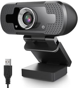 Urban Spec Full HD 1080P Webcam with Microphone - Black