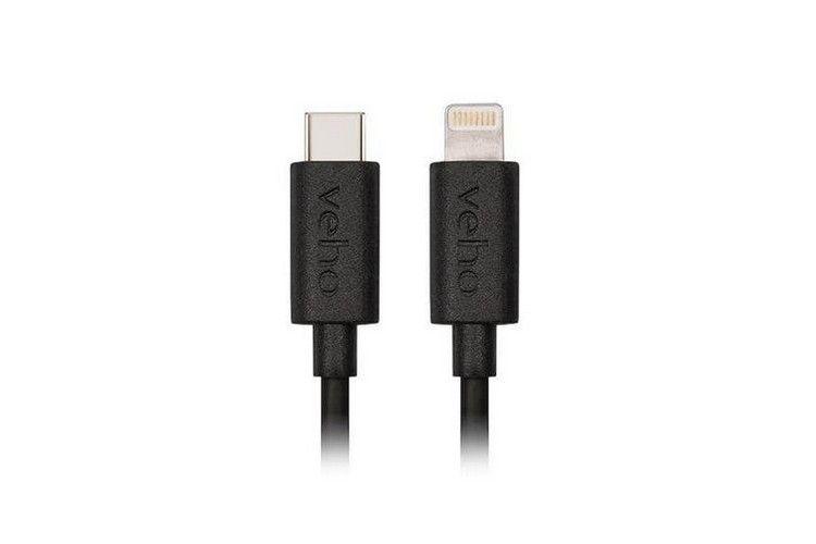 Veho USB-C to Lightning Charge and Sync Cable 20cm - Default - Brand New