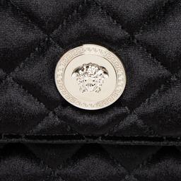 Versace Velvet Quilted Medusa Wallet On Chain