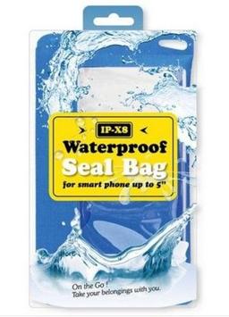 Waterproof Seal Bag for Smartphones upto 5" (RED) - Default