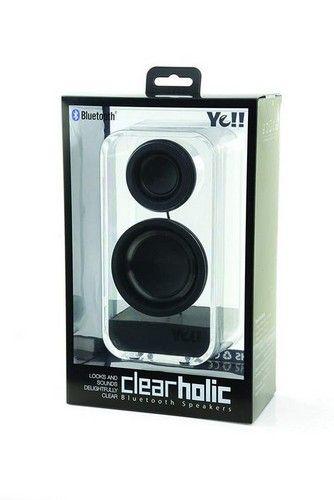 Techoutlet Ye!! Clearholic Transparent Speaker - Black - Default - Brand New