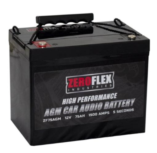 ZeroFlex  ZF50AGM 50AH AGM Car Audio Battery - Black - Brand New