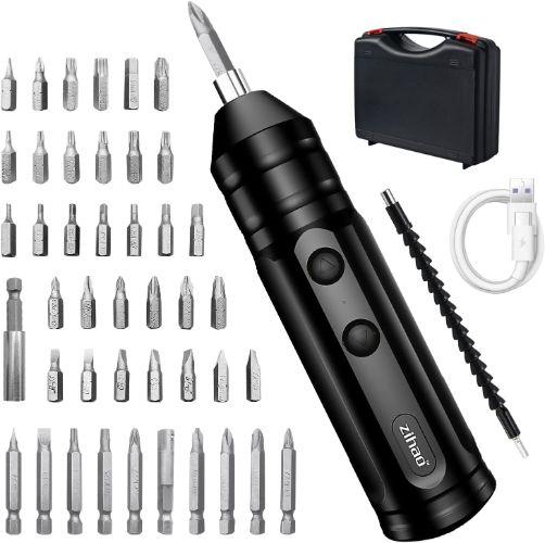 Urban Global  Portable Mini Electric Screwdriver (42 Pcs Set) - Black - Brand New